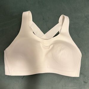 Lululemon Sports Bra Weave-Back 34B White, High Support Running